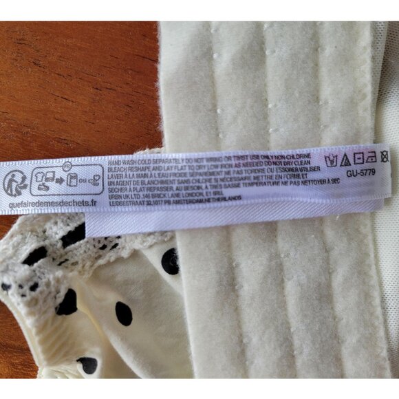 Urban Outfitters Out From Under Size M Polka Dot Cotton Corset/Bustier - Picture 8 of 8